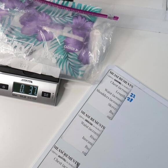 VTG 60s Royal Creations Hawaii Floral Tropical Purple White Button Up Top Mens M - Picture 6 of 6